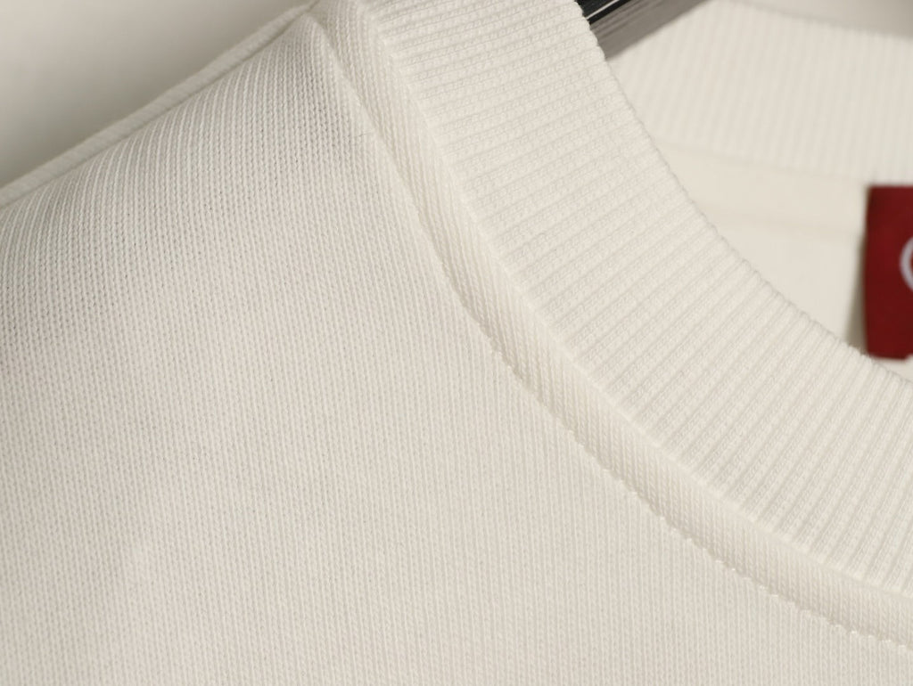 Gucci Monogram-Style Pocket-Patch Crewneck Sweatshirt - Cream