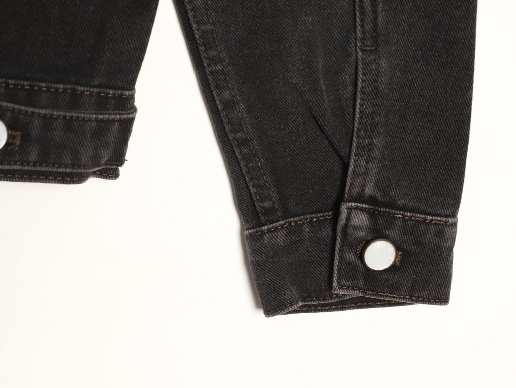 Louis Vuitton LV Chest-Motif Denim Jacket - Black